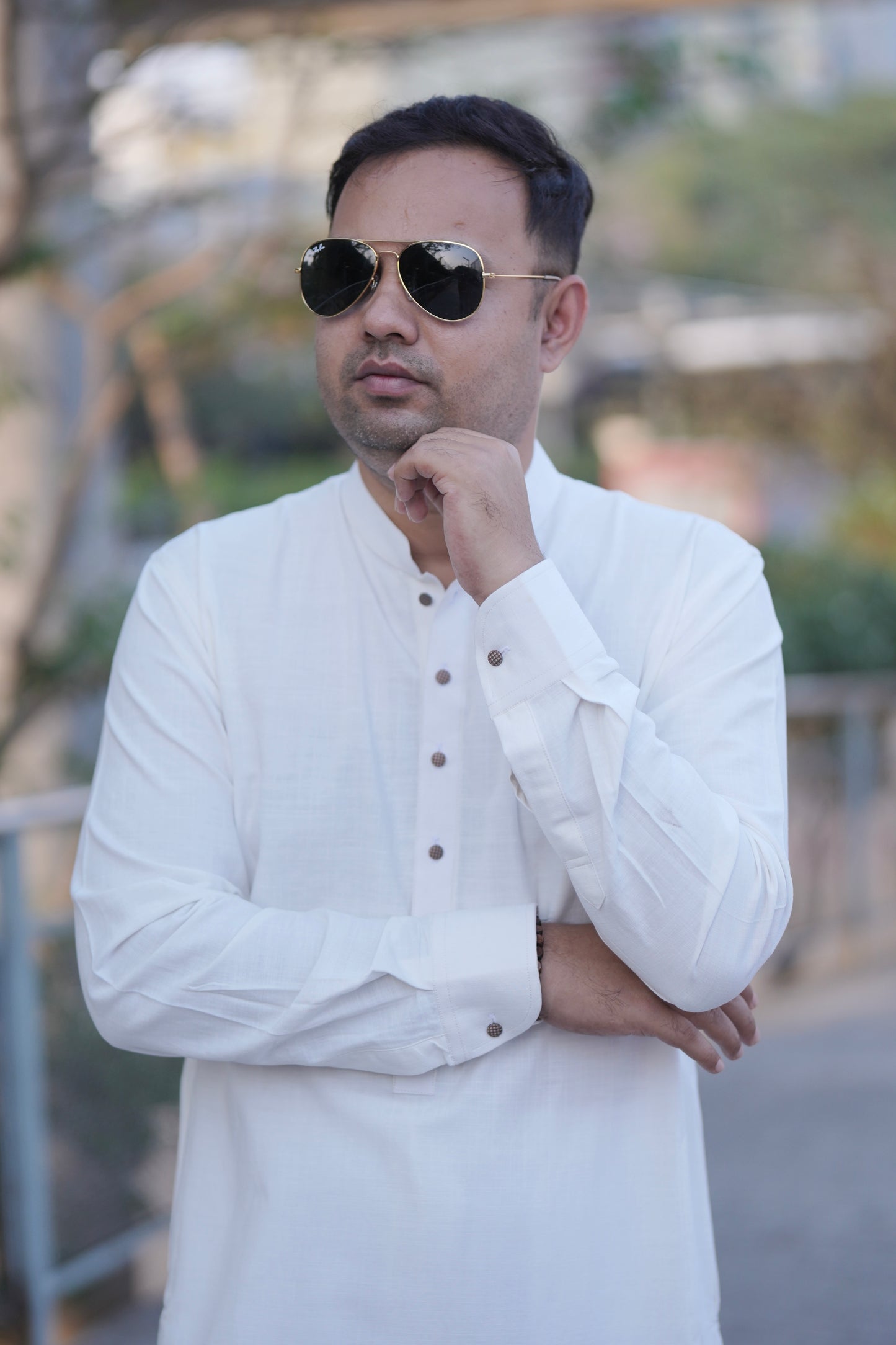 White single kurta