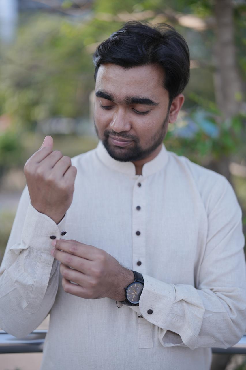 light Beige single kurta