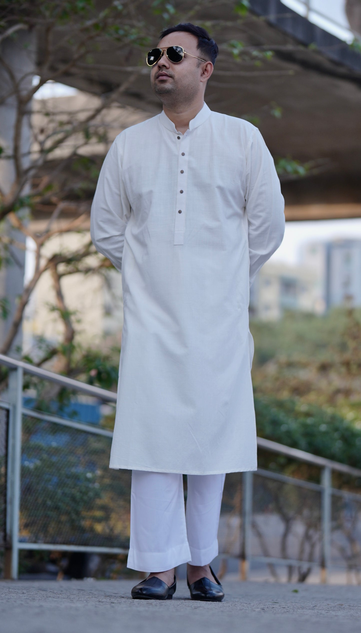 White single kurta