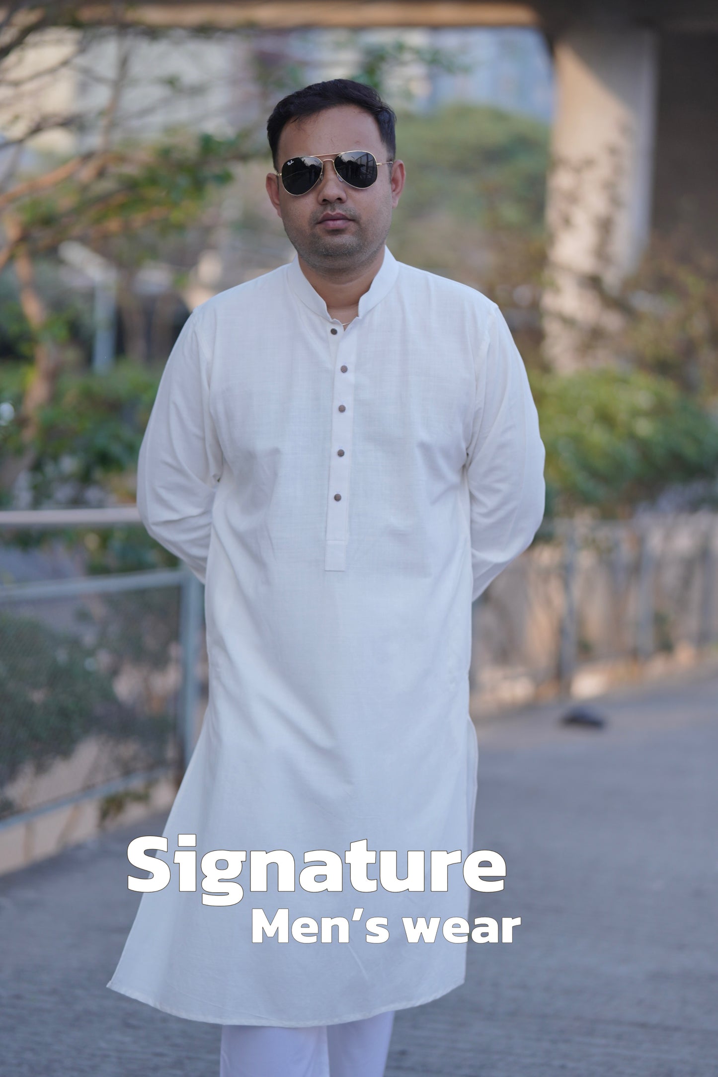 White single kurta