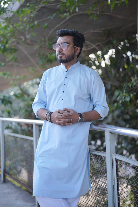 Light blue single kurta