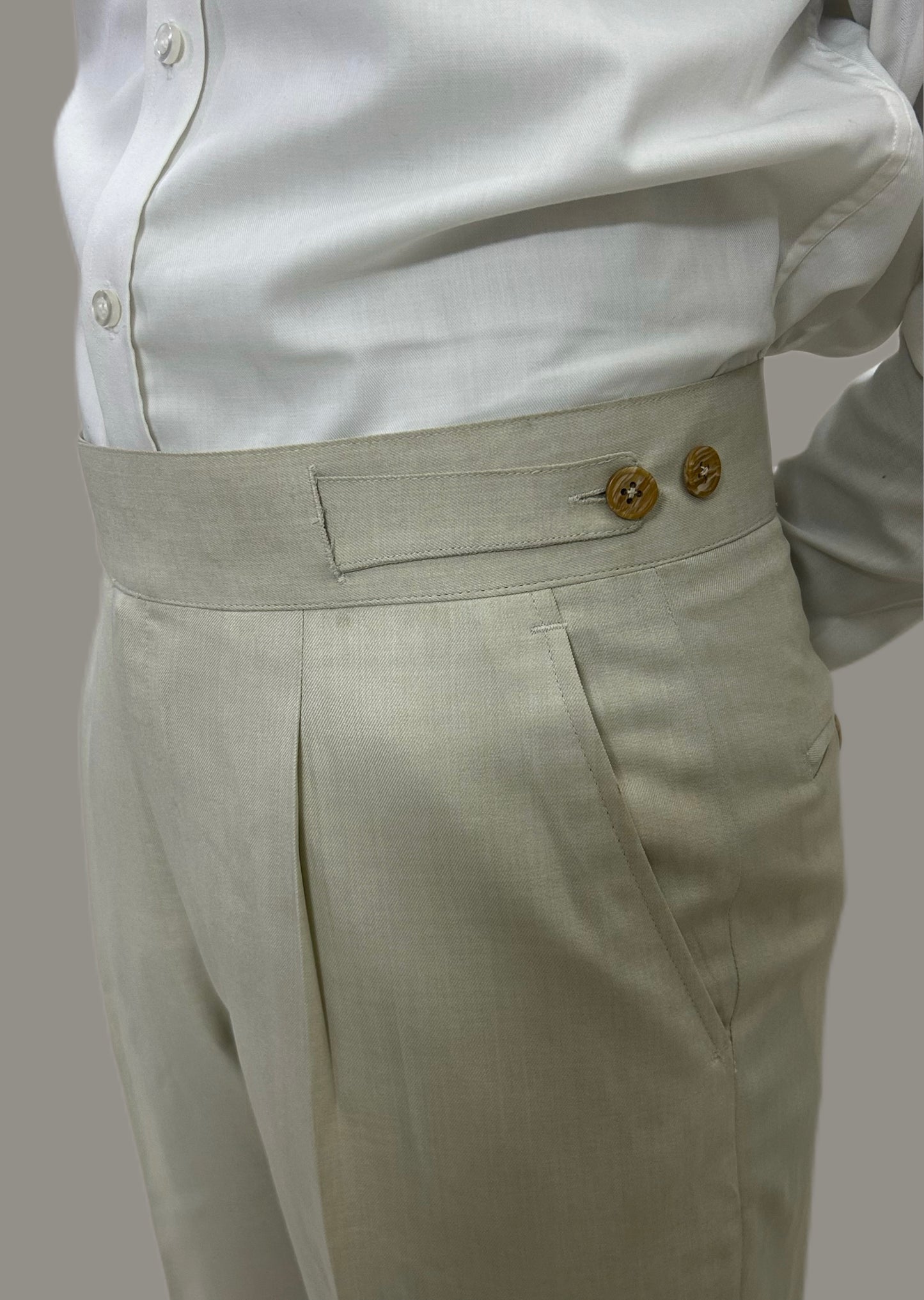 Ivory gurkha formal trouser