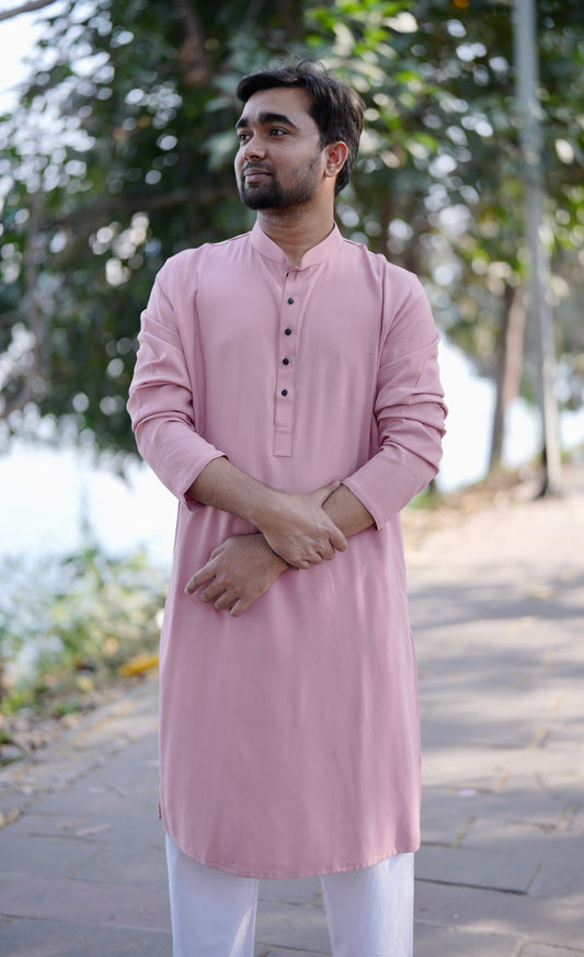 Pastel rose basic kurta