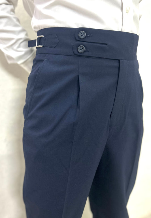 Navy Italian style formal trouser