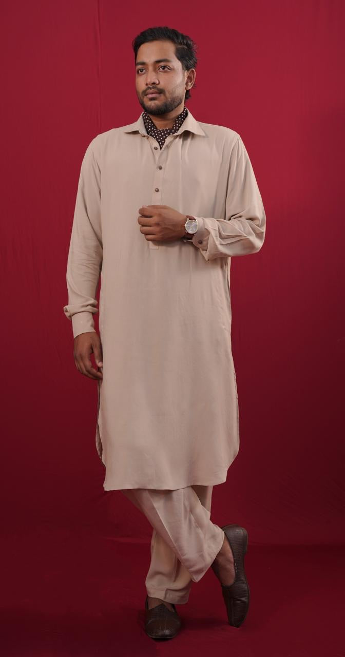 Beige modern kabli suit